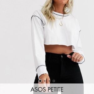 Super cropped long sleeve tee